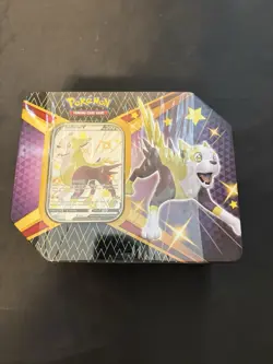 Pokemon TCG BOLTUND V Shining Fates Tin Box FACTORY SEALED - Image 1