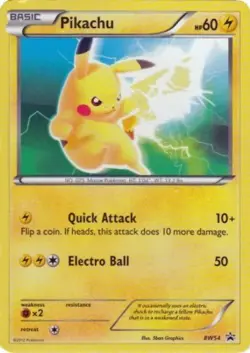 Lightly Played Pikachu - BW54 - Holo Promotional Pokemon BW Promos - Image 1