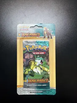 Pokemon TCG HS Unleashed Sealed Blister Cardboard Booster Pack New 820650105326 - Image 1