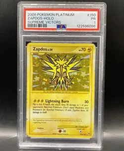2009 Pokemon Supreme Victors Zapdos 150/147 Holo PSA 1 - Image 1