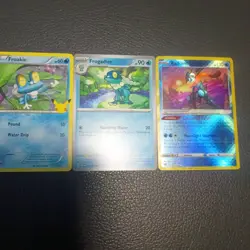 Froakie Frogadier Radiant Greninja (closed eyes ??) ?? collection of X3 pokemon - Image 1