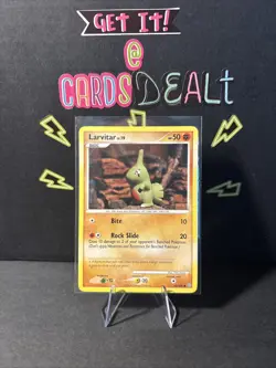 Pokemon TCG Larvitar Stormfront 63/100 Regular Common - Image 1