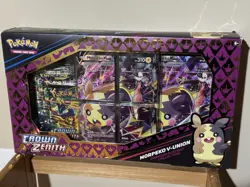 Pokemon Crown Zenith Morpeko V-Union Playmat Collection Box New Sealed 5 Packs - Image 1