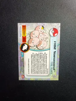 Carte Pokemon Noeunoeuf / Noeufnoeuf 102 TOPPS Serie 2 Francais - Image 2