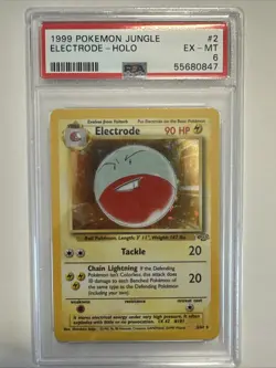 Pokemon TCG Electrode Jungle 2/64 Holo Unlimited Holo Rare for sale online - Image 1