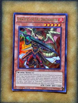 Yugioh Ignis Heat, The True Dracowarrior MACR-EN021 Ultra Rare 1st Ed MP - Image 1
