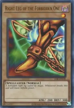 Yugioh! LP Right Leg of the Forbidden One - LOB-EN120 - Ultra Rare - Unlimited 2 - Image 1