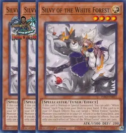 Yugioh! 3x Silvy of the White Forest INFO-EN015 Common 1st Ed NM - Image 1