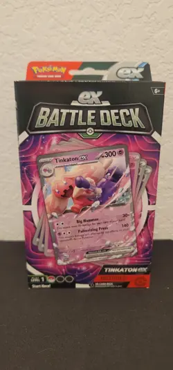 Pokemon Tinkaton EX Battle Deck 60-Card Set Level 1 NM - Image 1