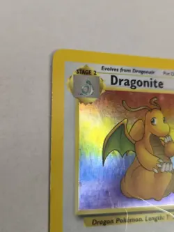 Pokemon TCG 1999 Fossil Dragonite Holo Rare Card Unlimited #4/62 Vintage - Image 2