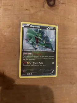 Pokemon Rayquaza Black Star Promo XY64 Cosmos Holo Card - Image 1