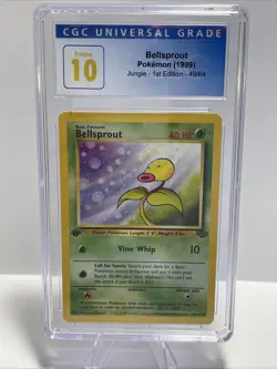 Pokemon TCG Bellsprout Jungle Card 49/64 1st Edition CGC Pristine 10 - Image 2