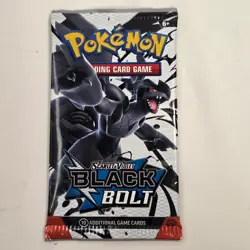 Pokemon TCG Black Bolt Booster Pack Scarlet And Violet NEW SEALED card pack - Image 2