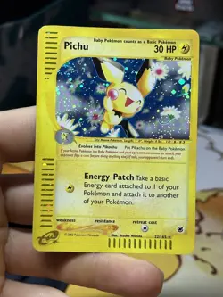 Pichu 22/165 Expedition 2002 Holo E-Series Vintage Pokemon Card TCG - Image 3