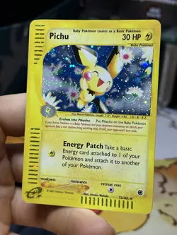 Pichu 22/165 Expedition 2002 Holo E-Series Vintage Pokemon Card TCG - Image 4