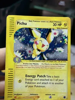 Pichu 22/165 Expedition 2002 Holo E-Series Vintage Pokemon Card TCG - Image 5