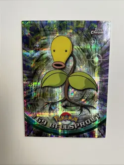 Bellsprout #69 2000 Topps Chrome Series 1 Tekno Chrome Pokemon Card Mint - Image 4