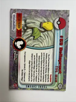 Bellsprout #69 2000 Topps Chrome Series 1 Tekno Chrome Pokemon Card Mint - Image 5