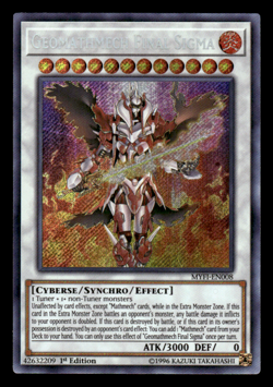Yugioh Geomathmech Final Sigma MYFI-EN008 Secret Rare 1st Edition TCG Card - Image 1
