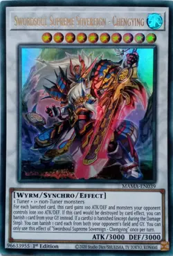 MAMA-EN039 SWORDSOUL SUPREME SOVEREIGN - CHENGYING ULTRA RARE 1ST ED YuGiOh CARD - Image 1