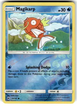 Magikarp 2017 Burning Shadows Reverse Holo Pokemon Card 32/147 (NM) - Image 1
