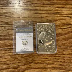 Pokemon 23k Gold Plated Card Burger King 1999 Pikachu, Poliwhirl, Jigglypuff - Image 4