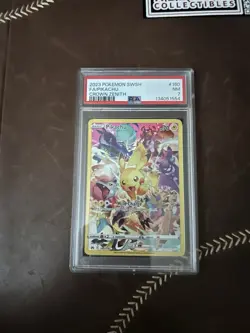 Pokemon Pikachu TCG Holo Card Crown Zenith PSA 7, 160/159, Secret Rare - Image 1