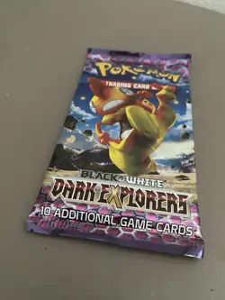 Pokemon Black & White Dark Explorers Factory Sealed Booster Pack, 10card pk - Image 1