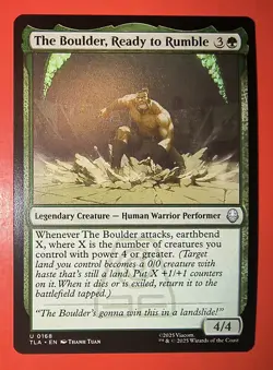 MTG: AVATAR, THE LAST AIRBENDER,THE BOULDER, READY TO RUMBLE , 0168, UNCOMMON - Image 1