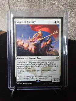 MTG Voice of Victory** -Tarkir: Dragonstorm (TDN) #33 Regular Rare Magic NM - Image 1
