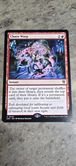 Chaos Warp Commander: Aetherdrift Regular Instant Rare MTG NM - Image 1
