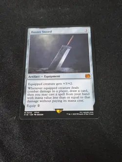 Buster Sword M0255 Final Fantasy MTG Magic the Gathering NM Fresh Pull - Image 1