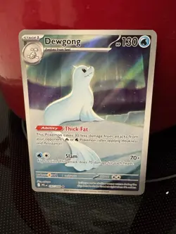 2025 POKEMON PFL EN-PHANTASMAL FLAMES 097 DEWGONG ILLUSTRATION RARE - Image 1