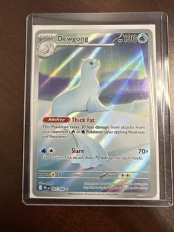 2025 POKEMON PFL EN-PHANTASMAL FLAMES 097 DEWGONG ILLUSTRATION RARE - Image 3