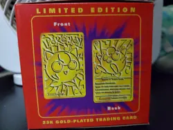 1999 Burger King Pokemon 23K Gold-Plated Jigglypuff New Sealed Poke Ball Sealed - Image 5