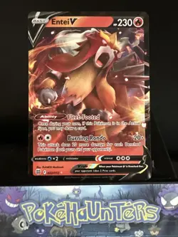 Pokemon Card Entei V 022/172 Brilliant Stars Half Art Ultra Rare Near Mint - Image 1