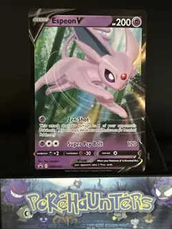 Pokemon Card Espeon V SWSH201 Sword & Shield Black Star Promo Holo Rare NM - Image 1
