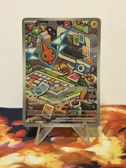 Pokemon Card TCG: Rotom 197/182 Destined Rivals Full Art Holo Illustration Rare - Image 2
