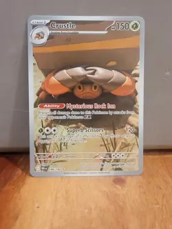 Pokemon TCG Crustle 186/182 Destined Rivals Illustration Rare Full Art Holo NM - Image 1
