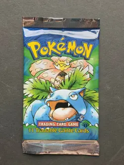 Pokemon 1ST EDITION BASE SET BOOSTER PACK - 20.7g - FACTORY SEALED - VENUSAUR - Image 1