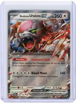 Pokemon TCG Bloodmoon Ursaluna ex 141/167 Sv06: Twilight Masquerade Holo NM - Image 1