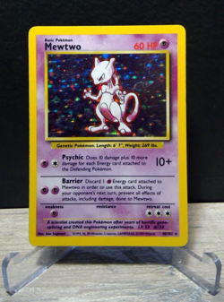 Mewtwo 10/102 Base Set Unlimited Holo Rare Pokemon TCG 1999 - Image 1
