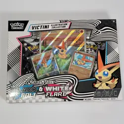 Pokemon Black Bolt White Flare 4 Booster Pack Victini Illustration Collection - Image 1