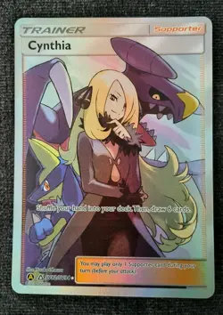 Cynthia SV82/SV94 Full Art Ultra Rare Pokemon Hidden Fates Shiny Vault #2 - Image 1