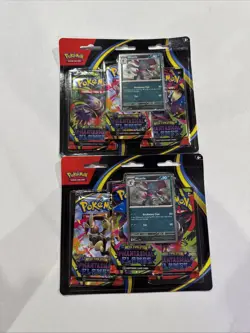 Pokemon Phantasmal Flames 3 Pack Blister NEW SEALED Mega Evolutions Packs TCG - Image 1