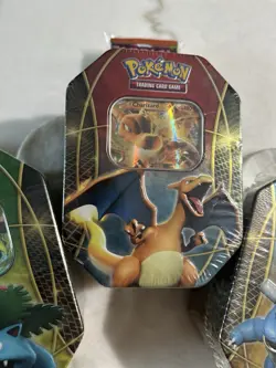 Pokemon Charizard, Blastoise, Venusaur EX TRIO TINS, 2014, NEW & SEALED. - Image 2