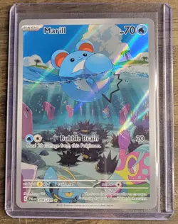 Pokemon TCG: Marill Illustration 204/193 Illustration Rare Paldea Evolved LP - Image 1