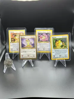 Pokemon TCG Jungle Meowth Gold Border Promo GB Black Star Promo Team Rocket 1st - Image 1