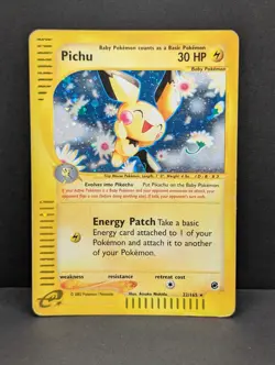 Pichu 022/165 Expedition Base Set Holo Ultra Rare Pokemon TCG Nintendo MP - Image 1