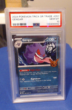 POKEMON 2024 TRICK OR TRADE GENGAR #057 PSA 10 Gem MT - Image 1